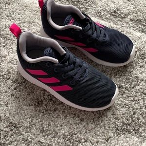 Worn once like new adidas shoes toddler girl